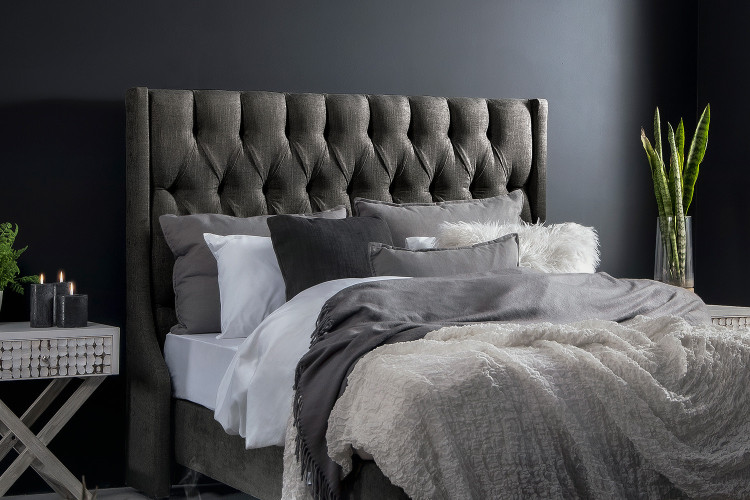 Madison - Single Headboard - Everest Titanium Single Headboards - 1