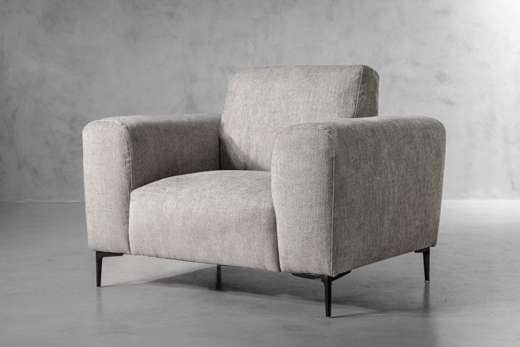 Horton Armchair - Dove Grey Fabric Armchairs - 1