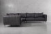 Ottavia Leather Corner Couch - Charcoal Corner Couches - 4