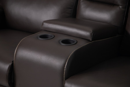 Fraser 2 Seater Leather Cinema Recliner - Coco 2 Seater Recliners - 11