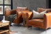 Ottavia Leather Lounge Suite - Desert Tan Lounge Suites - 5