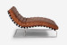Morello Leather Chaise - Large - Vintage Brown