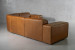 Jagger Leather Modular - Corner Couch With Ottoman - Desert Tan Leather Corner Couches - 4