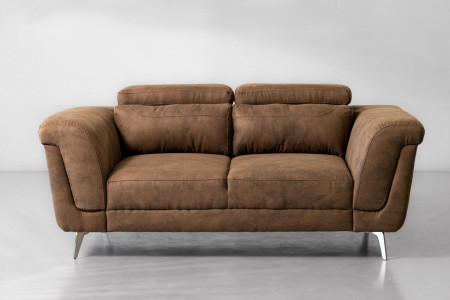 Laurence 2 Seater Couch - Mocha 2 Seater Fabric Couches - 2