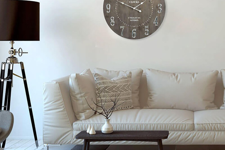 Old Town Wooden Wall Clock -