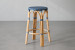 Serteˊ Bar Stool - Navy & White Bar & Counter Chairs - 3