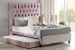 Skyler Dual Function Bed - Double - Velvet Pink Double Beds - 1