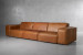 Jagger Leather Modular - 4 Seater Couch - Desert Tan