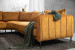 Ottavia Velvet Corner Couch - Aged Mustard Fabric Corner Couches - 2