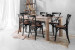 Montreal La Rochelle 6 Seater Dining Set 1.8m - Rustic Black 6 Seater Dining Sets - 2