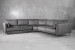 Ottavia Velvet Corner Couch - Grey Fabric Corner Couches - 4