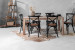 Montreal La Rochelle 6 Seater Dining Set 1.8m - Rustic Black 6 Seater Dining Sets - 4