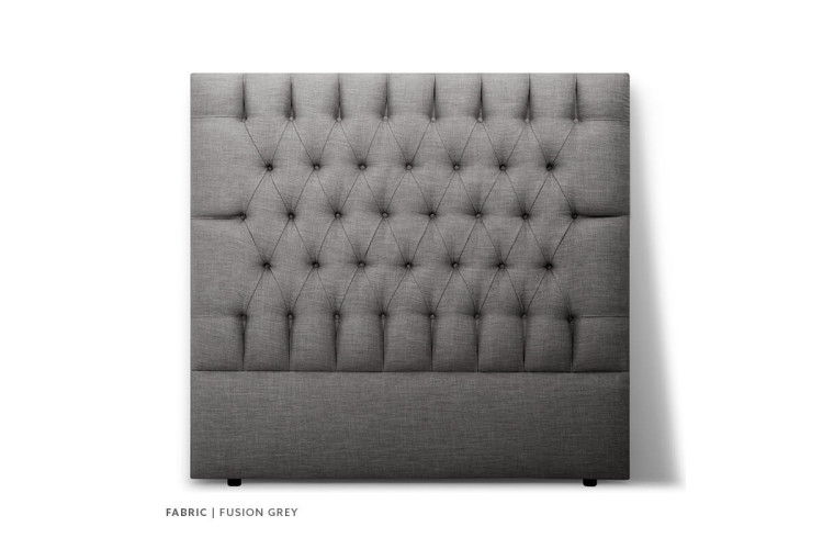 Catherine DB Headboard - Queen - Fusion Grey Queen Headboards - 1