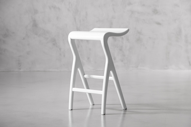 Solo Counter Bar Chair - Matt White Solo Bar Chair Collection - 1