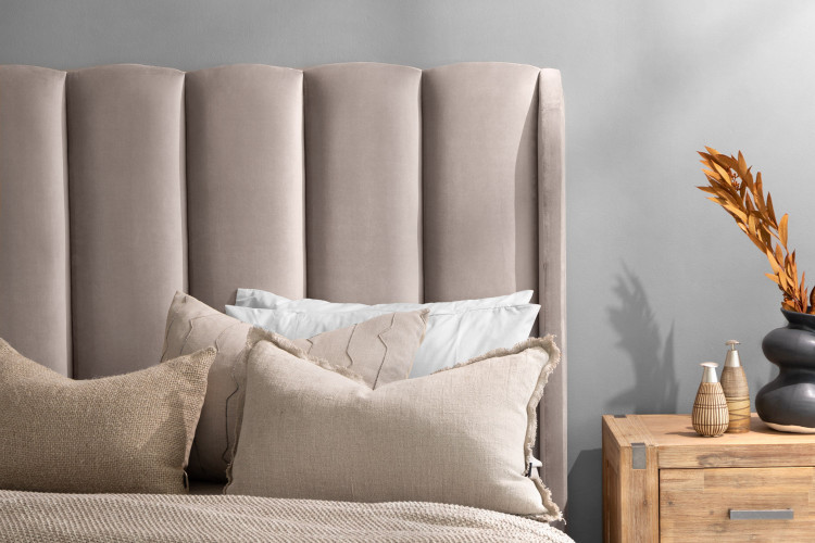 Corina Headboard - King - Velvet Stone Headboard Sale - 2