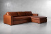 Archer Leather L-Shape Couch - Burnt Tan Leather L- Shape Couches - 2