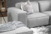 Jagger Modular - Grand Corner Couch with Ottoman - Mist Fabric Modular Couches