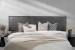 Matlock Grand Leather Headboard - King - Charcoal King Headboards - 1