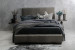Sienna Leather Bed - Carbon - Queen Beds - 1