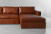 Archer Leather L-Shape Couch - Burnt Tan Leather L- Shape Couches - 5