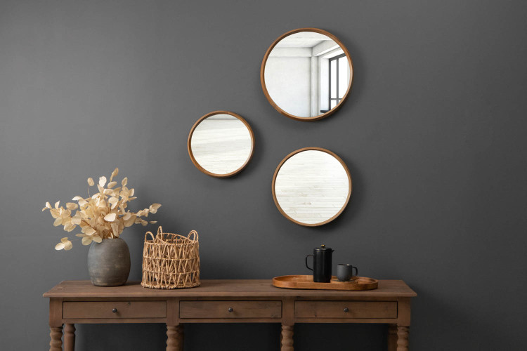 Javena Round Mirror - Set of 3 Mirrors - 1