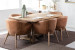 Bordeaux Lennon 6-Seater Leather Dining Set (1.9m) - Tan 6 Seater Dining Sets - 1