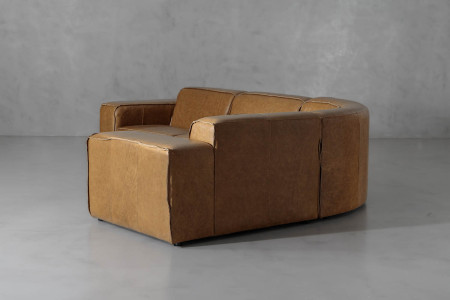 Jagger Leather Modular - Corner Couch Set - Sahara | Cielo