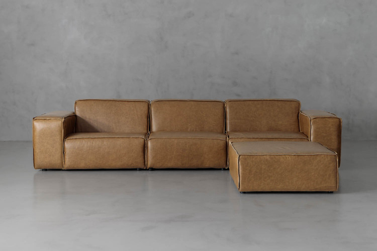 Jagger Leather Modular - Daybed - Sahara Leather Daybeds