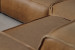 Jagger Leather Modular - Grand Corner Couch with Ottoman - Sahara Modular Couches - 6
