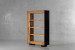 Cordoba Room Divider Display Shelf - Natural & Black Shelving and Display Units - 4