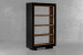 Cordoba Room Divider Display Shelf - Natural & Black Shelving and Display Units - 3