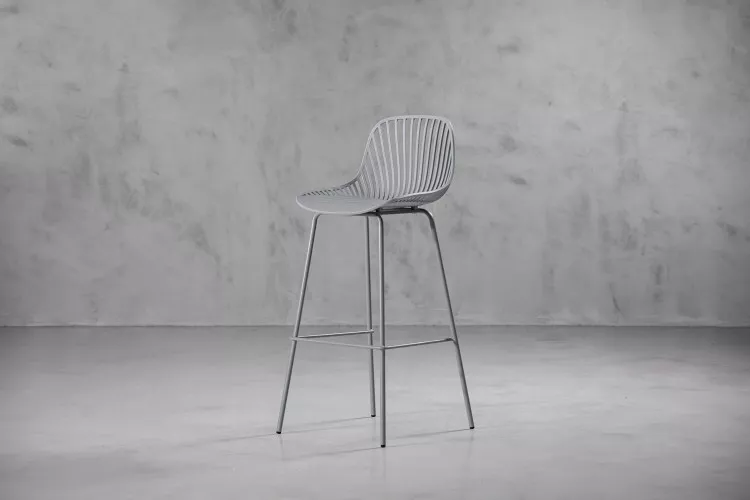 Yara Tall Bar Chair - Grey Bar & Counter Chairs - 1