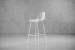 Yara Tall Bar Chair - White Bar & Counter Chairs - 4