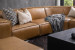 Jagger Leather Modular - Grand Corner Couch with Ottoman - Sahara Modular Couches - 3