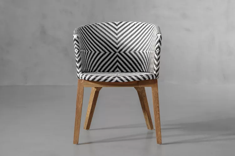 Cala Chair - Black & White Armchairs