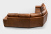 Nixon Four Piece Leather Corner Couch - Desert Tan
