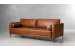 Hayden 3 Seater Leather Couch - Burnt Tan 3 Seater Leather Couches - 4