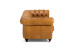 Jefferson Chesterfield 3-Seater Leather Couch - Tan Brown