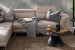 Laurence Corner Couch - Sandstone Fabric Couches
