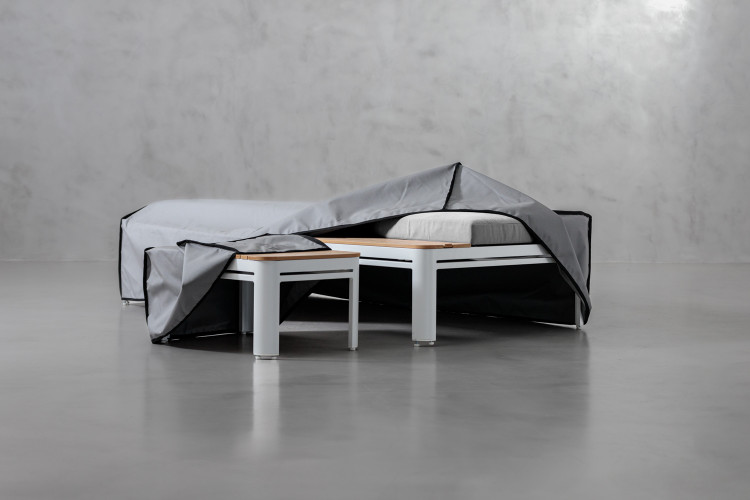 Protective Cover - Santa Cruz Pool Lounger & Side Table - Grey Protective Covers - 1