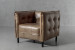 Edison Leather Armchair - Smoke Armchairs - 2