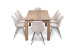 Montreal Enzo 8 Seater Dining Set (2.4m) - Vintage Stone