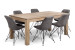 Montreal Enzo 6 Seater Dining Set (1.8m) - Vintage Grey 6 Seater Dining Sets - 6