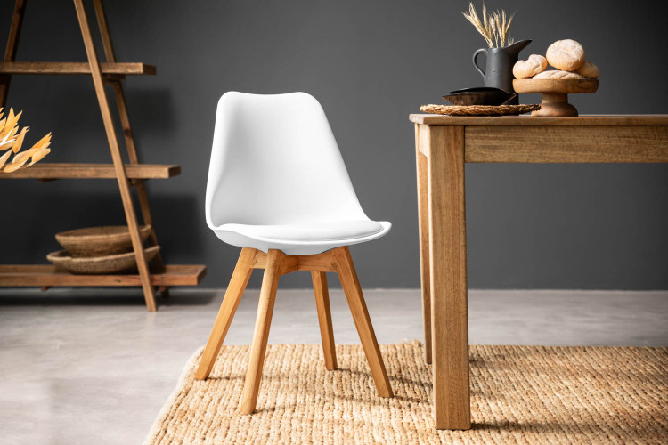 Atom Dining Chair - White Dining Chairs - 5