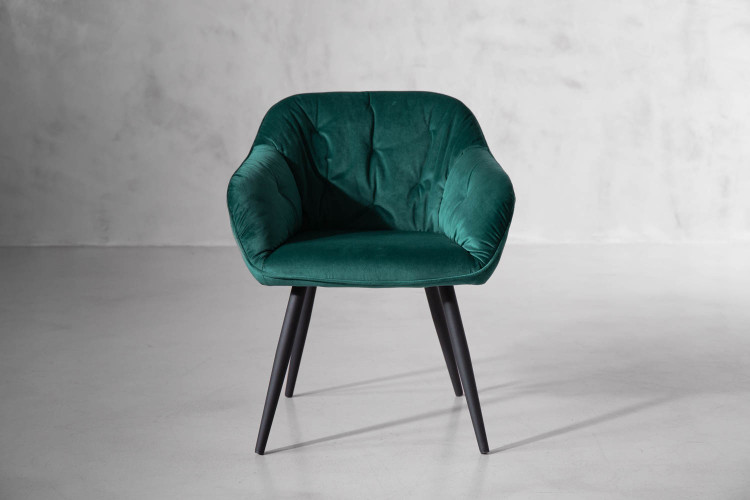 Stella Velvet Dining Chair - Royal Green Dining Chairs - 1
