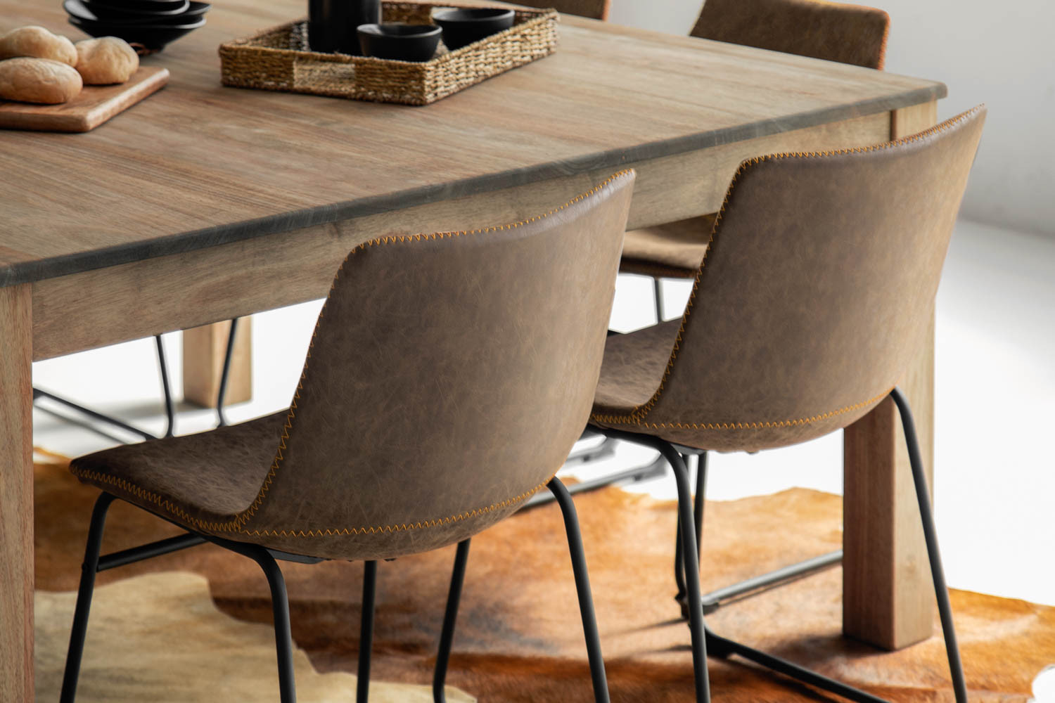 Montreal Square Halo Seater Dining Set Ginger Cielo