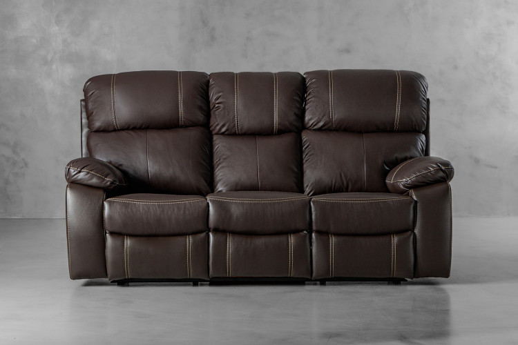 Oscar 3-Seater Leather Recliner - Coco 3 Seater Recliners - 1