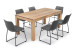 Montreal Halo 6 Seater Dining Set (1.8m) - Storm Grey 6 Seater Dining Sets - 8