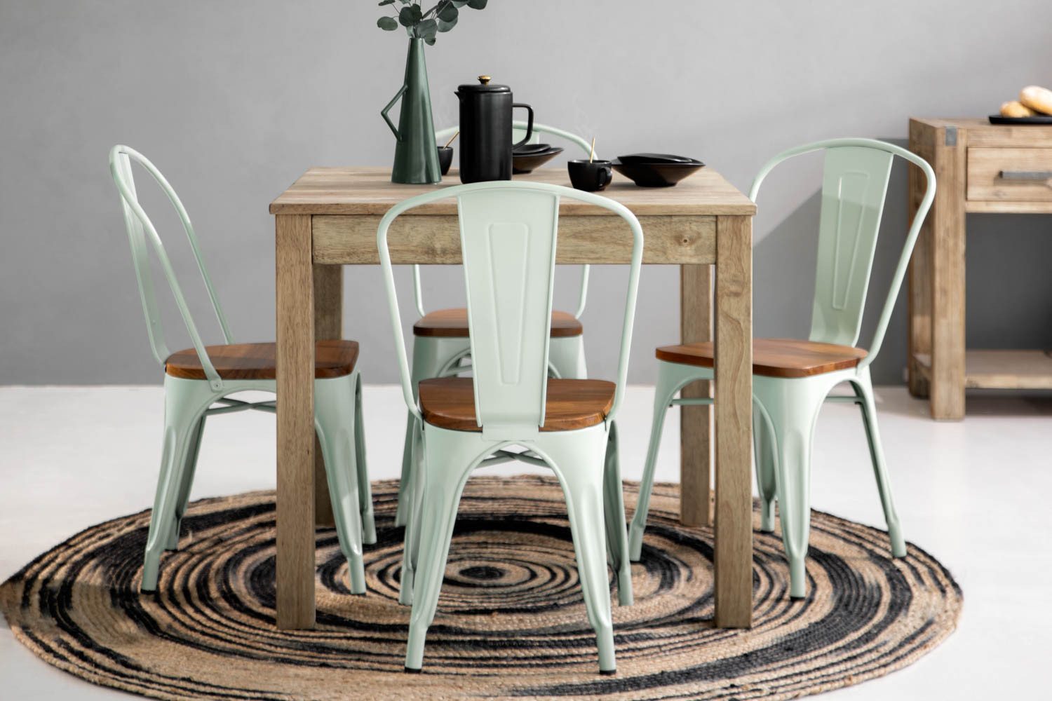 Montreal Odell 4 Seater Dining Set Cielo