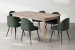 Lumiere Eliana 6 Seater Dining Set (1.75m) - Aged Forest 6 Seater Dining Sets - 6